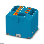 Phoenix Contact 3273332 &mdash; Distribution Block PTFIX 6/6X2.5 BU, 24A, Blue, Push-In &uuml;hendus, jaoks Snapping Onto A Din Rail adapter, Direct Mounting koos Flange, Free-Hanging