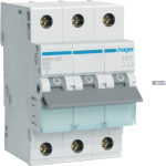 Hager MBN332 &mdash; Circuit Breaker 3P, 6 kA B-32 A, 3M