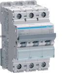 Hager NDN332 &mdash; Miniature Circuit Breaker 3P, 10 kA/15 kA D-32 A, 3M