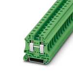 Phoenix Contact 3046333 &mdash; Feed-Through Terminal Block UT 10 GN, 57A, Screw &uuml;hendus, roheline, Ns 35/7,5, Ns 35/15
