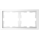Schneider Electric MTN4020-6535 &mdash; Frame Merten System D, White, 2-Gang