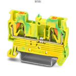 Phoenix Contact 3209536 &mdash; Protective Conductor Terminal Block PT 2.5-PE, Push-In &uuml;hendus, roheline-Yellow, Ns 35/7,5, Ns 35/15, 2-&uuml;hendus