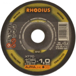Disks jaoks metal, XT70, 125x1,0x22,23 mm, RHODIUS, 250-207437