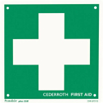 Sign, First Aid Station, Cederroth, 1738