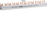 Hager KDN263A &mdash; Busbar Insulated, 2P fork 10 mm&sup2;, 12M