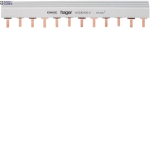 Hager KB463C &mdash; Busbar Insulated, 3P+N, 63 A prong 10 mm&sup2;, 24M