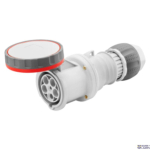 GEWISS GW63053H &mdash; Straight Connector Ip66/ip67/ip68/ip69, 3p+n+e 63a 346-415v 50/60hz, Red, 6h, Mantle Terminal