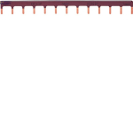Hager KB163P &mdash; Busbar isoleeritud, 1P, 63 A prong 10 mm&sup2; Brown, 13M