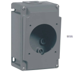 Legrand 052940 &mdash; Industrial padrun Mounting Box Hypra 102&times;162&times;90mm, IP44/IP66, Surface-Mounted, 32A, Grey