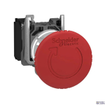 Schneider Electric XB4BS8442 &mdash; Emergency Switching Off Push-Button or Emergency Stop Push-Button Harmony XB4, 1NC, 22.5mm, Red, IP66, 3A