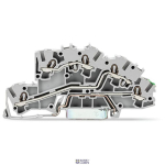 WAGO 2003-7645 &mdash; Multilevel paigaldus Terminal Block 2.5 mm&sup2;, Push-In Cage klamber&reg;, hall, L/L/PE