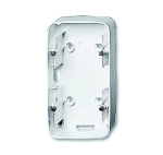 Busch-Jaeger 2CKA001799A0345 &mdash; 1702-214 Mounting Box 2 gang alpine white - Reflex SI