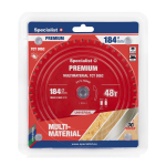 Cutting disks 184x48Tx20/16mm, Multimaterial PREMIUM, SPECIALIST+, 51-3-18448