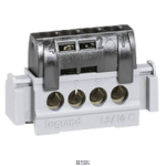 Legrand 004850 &mdash; Terminal Block DISTRIBUTION tarvikud 47 mm, must, 1P, 76 A, 3-Output
