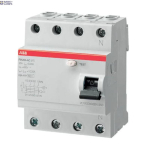 ABB 2CSF204006R2250 &mdash; FH204 AC-25/0.1 Residual Current Circuit Breaker 4P AC type 100 mA