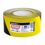 SPECIALIST+ brīdinājuma lenta black / dzeltena, 75 mm x 250 m, 40-2-SIGN250