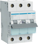 Hager MBN350 &mdash; Circuit Breaker 3P, 6 kA B-50 A, 3M