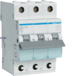 Hager MBS350 &mdash; Miniature Circuit Breaker 3P, 6 kA B-50 A Quick Connect, 3M