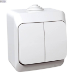 Schneider Electric WDE000550 &mdash; paigaldus Switch Cedar Plus, 1P, White, ole 2-circuits Switch - 16AX