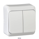 Schneider Electric WDE001050 &mdash; paigaldus Switch Prima (IP 20), 1P, White, PRIMA - ole 2-circuits Switch - 10AX