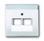 Busch-Jaeger 2CKA001710A1551 &mdash; 1803-02-84-500 CoverPlates (partly incl. Insert) future&reg;, Busch-axcent&reg;, solo&reg;; carat&reg; Studio white