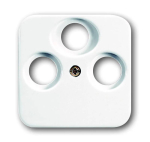 Busch-Jaeger 2CKA001724A1754 &mdash; 1743-03-214 CoverPlates (partly incl. Insert) carat&reg; Alpine white