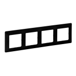 Legrand 754254 &mdash; Cover Plate VALENA LIFE 4-Gang, 299&times;86&times;9.7mm, IP20, IK04, must