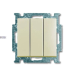 Busch-Jaeger 2CKA001012A2158 &mdash; Switch Basic 55 3-gang 1-way ivory