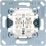 Jung 535U &mdash; Push Button Insert, 2-Gang Push-Button, 2 x 1-Pole, 1-Way NO Contact, 10 A, 250 V