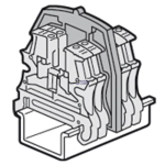 Legrand 037560 &mdash; Terminal Block Insulating Divider Viking 3 1 Entry / 1 Outlet, Pitch 5.6.8.10