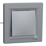 Schneider Electric EPH0100162 &mdash; Push-Switch Button Asfora-1pole, 1P, Switch-10ax Screwless Stl