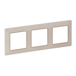 Legrand 754063 &mdash; Plate Valena Life Ivory, Gold, IP20, IK04, 228 mm, 3-Gang
