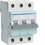 Hager MBN363 &mdash; Circuit Breaker 3P, 6 kA B-63 A, 3M