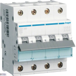 Hager MBN463 &mdash; Circuit Breaker 4P, 6 kA B-63 A, 4M