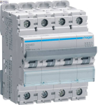 Hager NDN463 &mdash; Miniature Circuit Breaker 4P, 63 A D-Curve, 10 kA, 4M