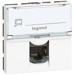 Legrand 076565 &mdash; RJ45 padrun Mosaic 2 Modules, Cat 6, FTP, White, IP20