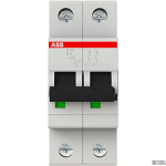 ABB 2CDS252001R0065 &mdash; S202-B6 Miniature Circuit Breaker - 2P - B - 6 A