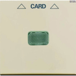Busch-Jaeger 2CKA001710A3865 &mdash; 1792-92-507 katted (partly incl. Insert) Switch/push button Hotel card Hotel card Card white - Basic55