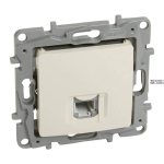 Legrand 764669 &mdash; Telephone padrun Ivory, IP20, Width 75.8mm, Height 75.8mm, RJ11