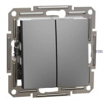 Schneider Electric EPH0300171 &mdash; Frame Asfora, 1P, Screwless Terminals, Anthracite, ole 2circuits Switch, Wo