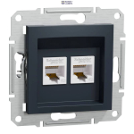 Schneider Electric EPH4400171 &mdash; padrun Asfora, UTP, RJ45, Cat 5e, Anthracite