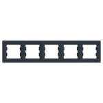 Schneider Electric EPH5800571 &mdash; Frame Asfora, Anthracite, 5-Gang