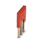Phoenix Contact 3030174 &mdash; Plug-In Bridge FBS 3-5, 3-Position, 5.2mm Pitch, 24A, Red