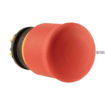 EATON 216876 &mdash; M22-PV Emergency stop/emergency switching off pushbutton, RMQ-Titan, Mushroom-shaped, 38 mm, Non-illuminated, Pull-to-release function, Red, yellow, RAL 3000