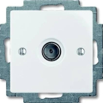 Busch-Jaeger 2CKA001724A4276 &mdash; 1743-01-94-507 katted (partly incl. Insert) SAT 1 gang alpine white - Basic55