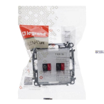 Legrand 753178 &mdash; Double padrun Outlet Valena Life 2M, RAL 9003, W 74.7mm, H 74.7mm, D 27mm