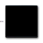 Busch-Jaeger 2CKA001751A3079 &mdash; 1786-81-500 katted (partly incl. Insert) Switch/push button Single rocker ilma imprint anthracite - 63x63