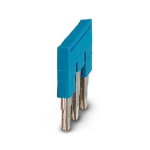 Phoenix Contact 3036880 &mdash; Plug-In Bridge FBS 3-5 BU, 3-Position, 5.2mm Pitch, 24A, Blue