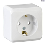 Schneider Electric WDE001080 &mdash; pistikupesa Prima (IP 20), 16A, White, PRIMA - Single koos Side Earth