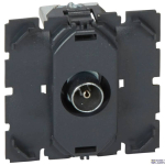 Legrand 067382 &mdash; TV padrun Outlet, 2400MHz, 2 Modules, Module-Frame Mounting, Anthracite, D9.52